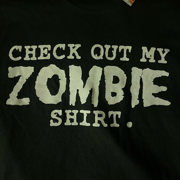 Spencer’s NWT’s Zombie Black T-Shirt - Picture 2 of 3